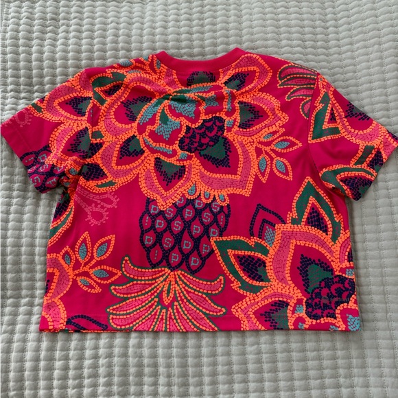Adidas x FARM Rio collaboration Multicolor Floral Short Sleeve Top - Picture 4 of 6